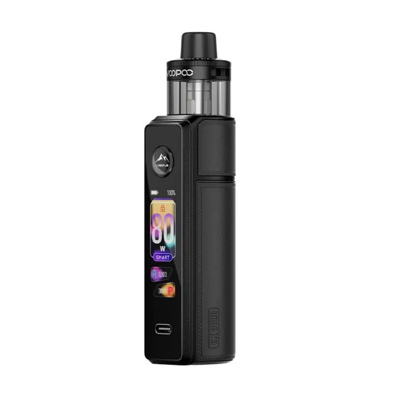 VooPoo Drag X3 Vape Kit - Grey Metal - Image 2