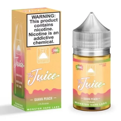 The Juice Salt E-Liquid – Guava Peach 30ml