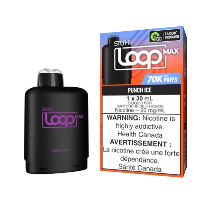 STLTH LOOP MAX Pod Pack - Punch Ice - 20 mg/mL (wholeseller) - Excise ON, 20 mg/mL (wholeseller) - Excise AB (730E74)