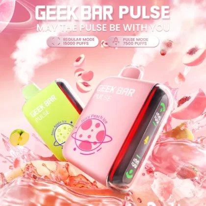 Geek Bar Pulse 15K Disposable Device - 15000 Puffs - Sour Apple Ice (Planet Edition)