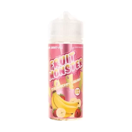 Strawberry Banana 100ml Shortfill E-Liquid by Fruit Monster