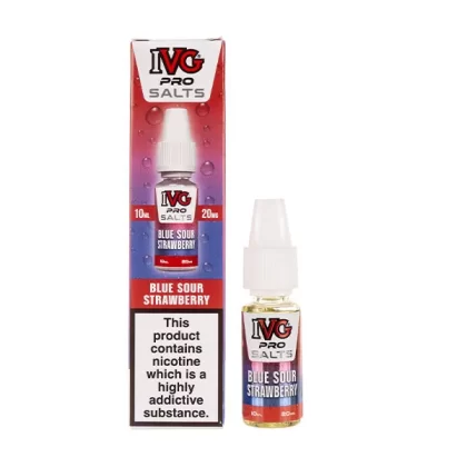 Blue Sour Strawberry Nic Salt E-Liquid by IVG Pro Salts - 20mg