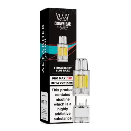 Al Fakher Crown Bar Pro Max 12K Prefilled Pod Strawberry Blue Razz - Nicotine Strength#20mg