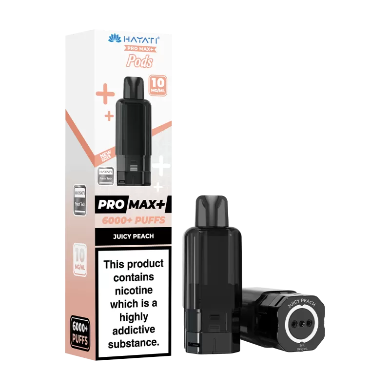 Juicy Peach Hayati Pro Max+ Refill Pack - 20mg - Vape Product (AAC8D4) - Image 2