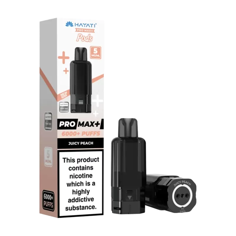 Juicy Peach Hayati Pro Max+ Refill Pack - 20mg - Vape Product (AAC8D4) - Image 3