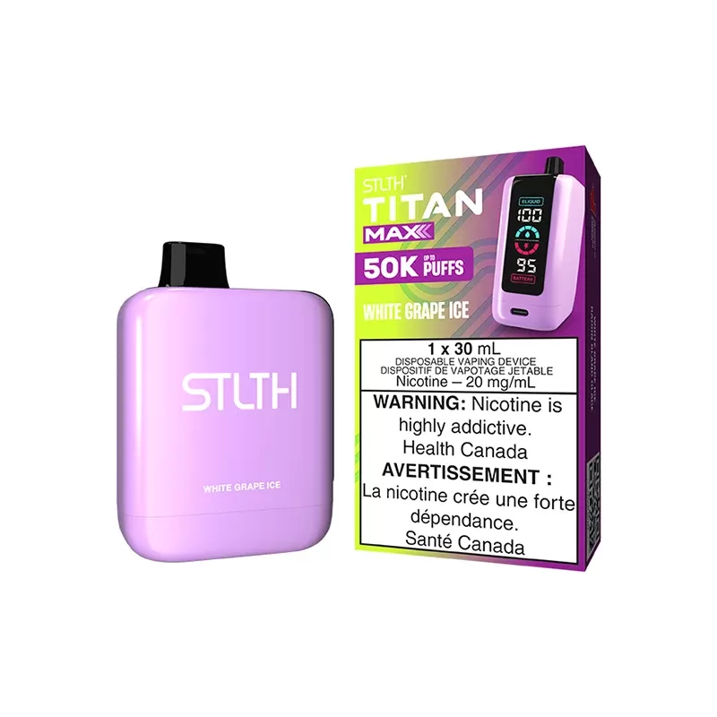 STLTH Titan Max (50K) White Grape Ice Disposable Vape