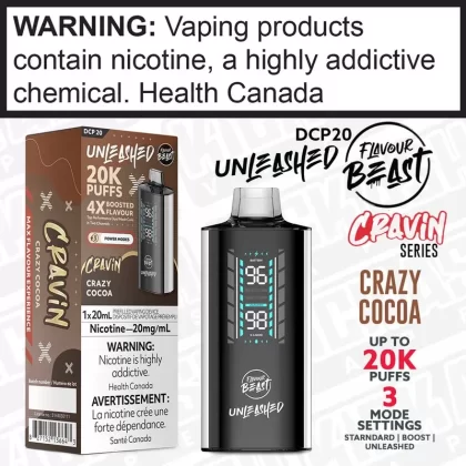 Crazy Cocoa Flavour Beast Unleashed DCP 20K Disposable DNR-0925