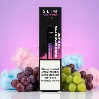 Slim Momma Einweg Vape – Zuckerwatte Traube - Vapebazar