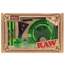 Raw Emerald Anniversary Set