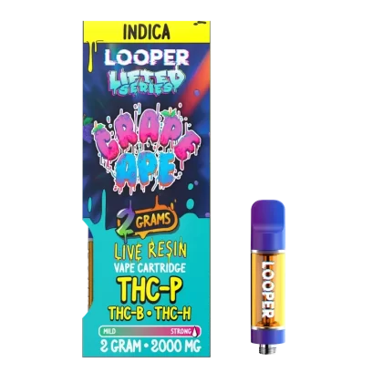 Lifted Series 2g Cartridge: Grape Ape by Looper Vape - Vape Store