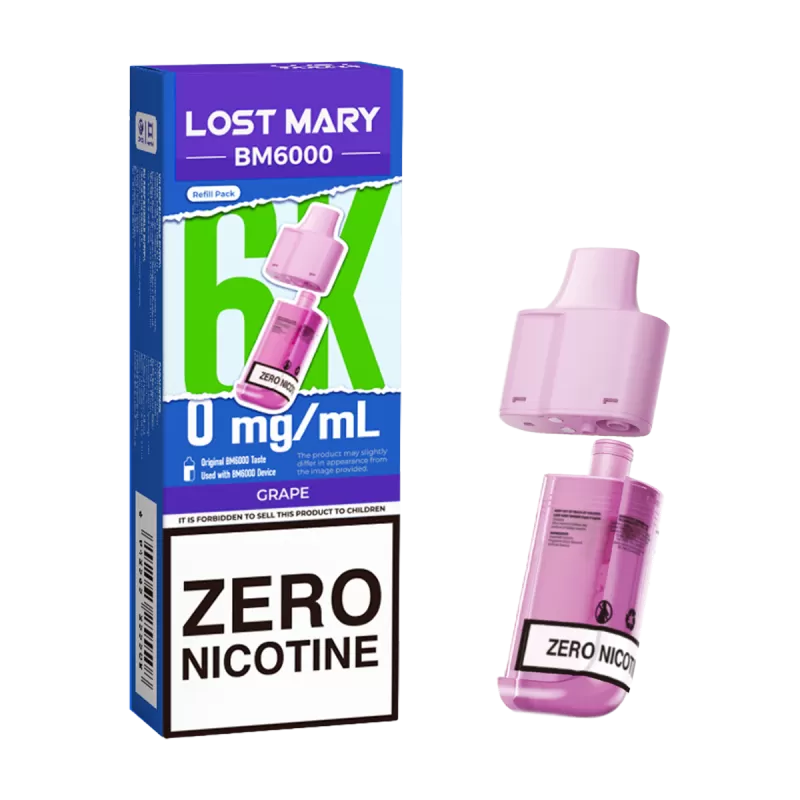 Grape Lost Mary BM6000 Refill Pack - 10mg - Vape Product - Image 3