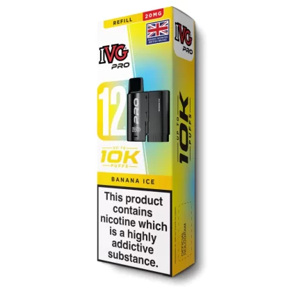 Banana Ice Pro 12 Refill Pod by IVG - Ecigarettedirect Co