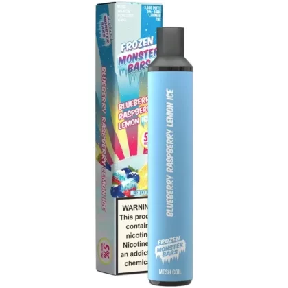 Monster Bars Disposable 5% [3500 puffs] – Blueberry Raspberry Lemon Ice