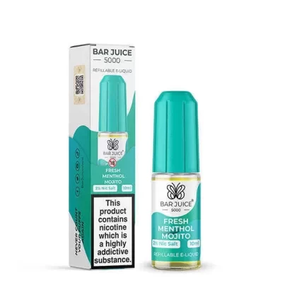 Bar Juice 5000 Fresh Menthol Mojito Nic Salt E-Liquid 10mg & 20mg – Invigorating Cocktail-Inspired Vape | 10ml