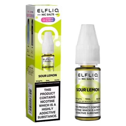 Sour Lemon Nic Salt E-Liquid by Elf Bar Elfliq (10ml) - 5mg