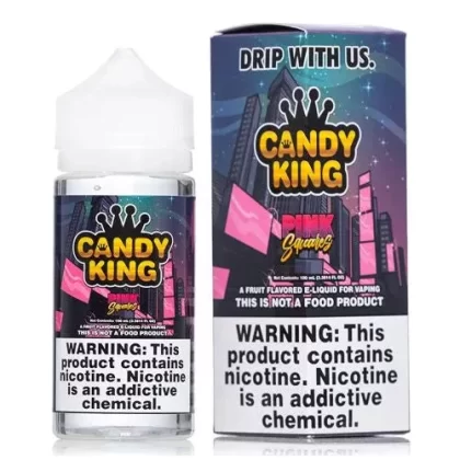 Candy King Pink Squares 100mL - Vape Product, Vape Product (DD0CE4)