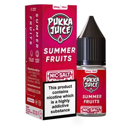 Pukka Juice Summer Fruits Nic Salt E-Liquid - 10mg