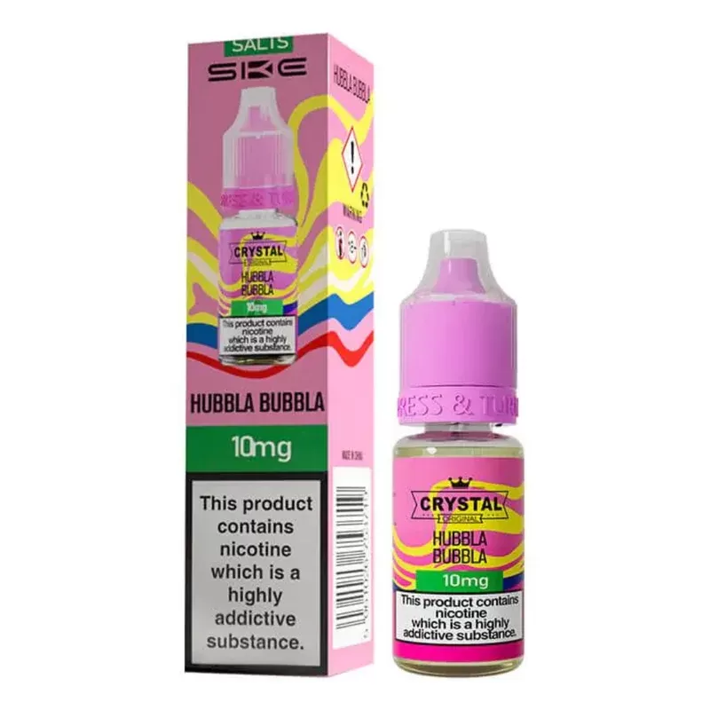 SKE Crystal Salts Hubbla Bubbla E Liquid 10ml - Strength#10mg>20mg (F0D75C)