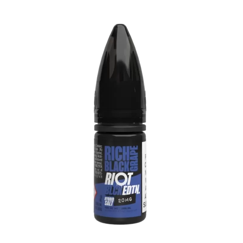 Rich Black Grape E-Liquid Black Edition by Riot Squad (10ml) - 20mg