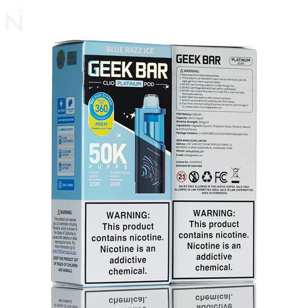 Geek Bar Clio 50K 50,000 Puffs Pod - Strawberry B-Burst - Image 3