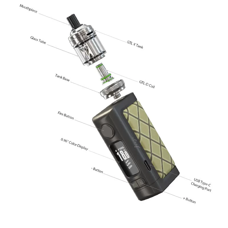 Eleaf iStick Power 2 Kit with GTL X Tank 3ml - Brown - Image 3