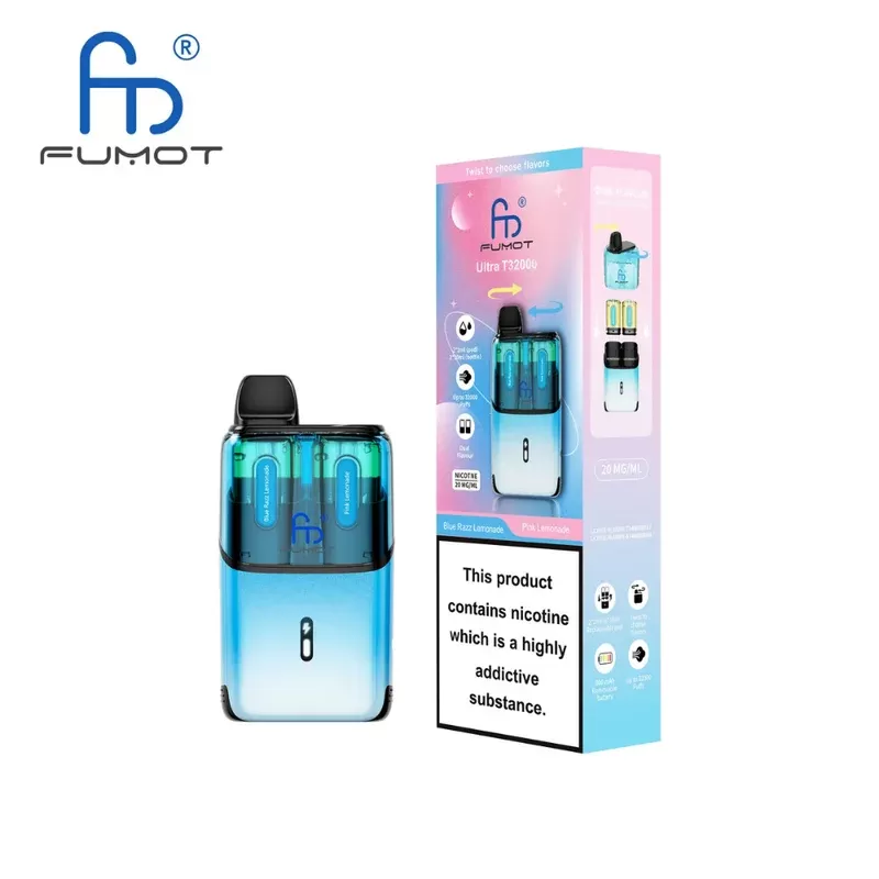 RandM Fumot T32000 Ultra Prefilled Pod Kit Blue Razz lemonade / Pink Lemonade - Nicotine Strength#20mg