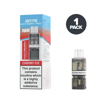 Cherry Ice Juicy Pod Novamax 10K Prefilled Pods