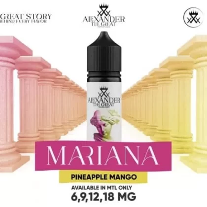 ALEXANDER MTL MARIANA ICE VAPE ELIQUID – PINEAPPLE MANGO - Elegantvapestore