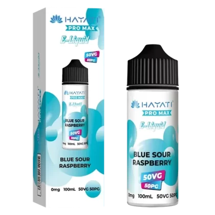 BLUE SOUR RASPBERRY HAYATI PRO MAX E LIQUID 100ML 50VG