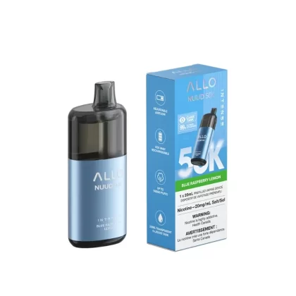 Allo NUUD Blue Raspberry Lemon 50K Intense Disposable Vape
