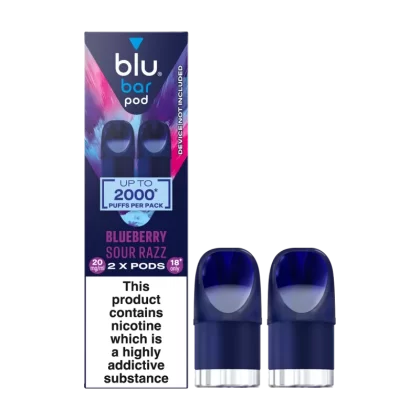Blueberry Sour Razz Blu Bar Pods - 20mg - Vape Product