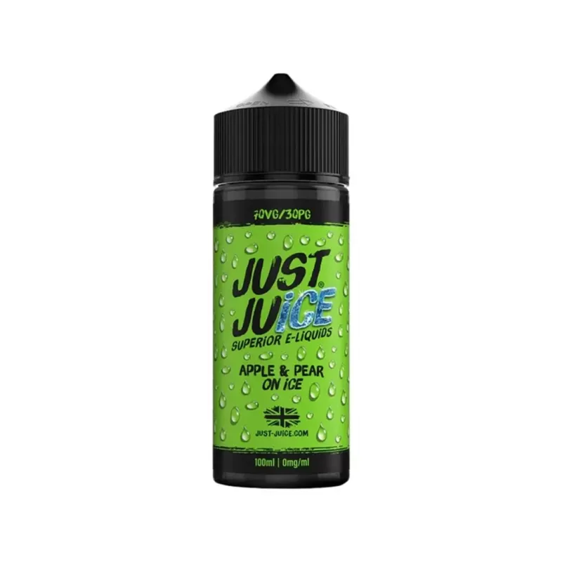 Just Juice Iconic 0mg 100ml Shortfill - Apple and Pear on Ice - Image 2