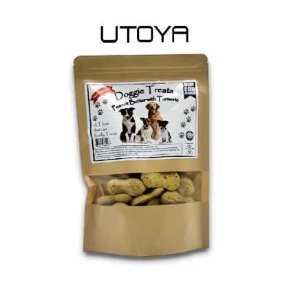 Utoya Every Day CBD Peanut Butter Dog Treats with Turmeric
