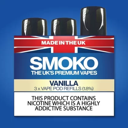 Vanilla VAPE POD Refills – UK Made VAPE Refills