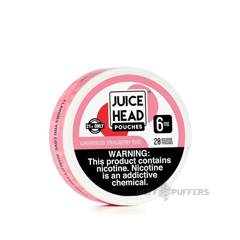 Juice Head Nicotine Pouches – Watermelon Strawberry Mint - Nicotine Strength#6mg>12mg