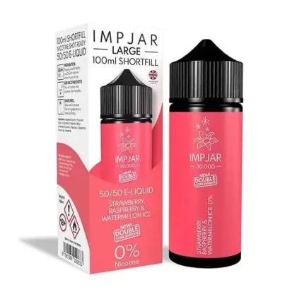 Imp Jar 100ml – STRAWBERRY RASPBERRY & WATERMELON ICE 50/50 Shortfill