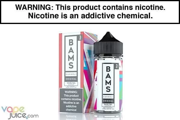ORIGINAL CANNOLI BY BAM’S CANNOLI 100ML - Vapejuice