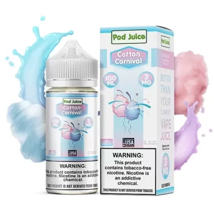 Sale $12.00 – Cotton Carnival by Pod Juice TFN Series 100mL