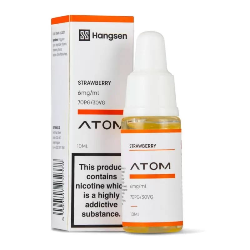 Strawberry E-Liquid Atom Series by Hangsen (10ml) - 0mg