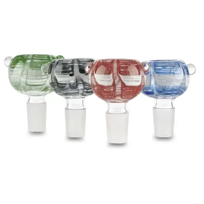Fumed Round Waterpipe Bowl – Assorted