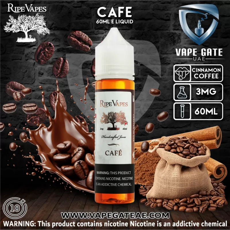 Cafe - 60ml E liquid by Ripe Vape - 6 mg / 60 ml