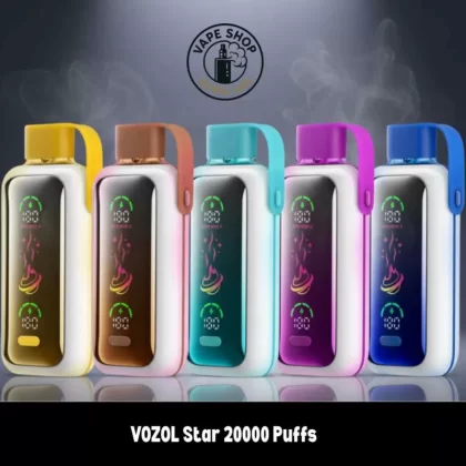 VOZOL Star 20000 Puffs 20MG & 50mg Disposable Vape in Dubai - Vape Product, BOX OF 10 PCS; Blue Berry Ice, Cherry Cola
