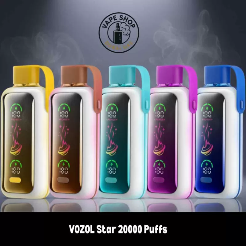 VOZOL Star 20000 Puffs 20MG & 50mg Disposable Vape in Dubai - Vape Product, BOX OF 10 PCS; Blue Berry Ice, Cherry Cola