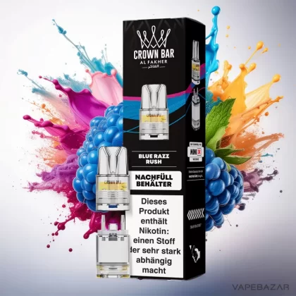 Al Fakher 3K Mini – Blue Razz Rush - Himbeere