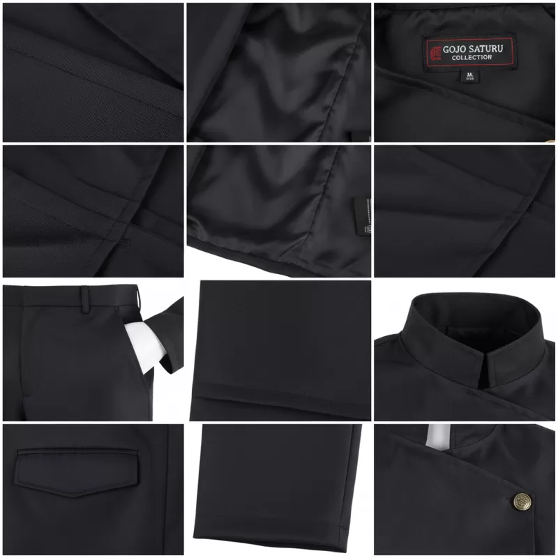 Gojo Satoru Style Costume Jujutsu Sorcerer Cosplay Outfit - Image 3