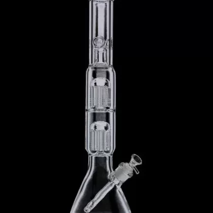 Beaker Base Ice Bong with Double Tree Perc