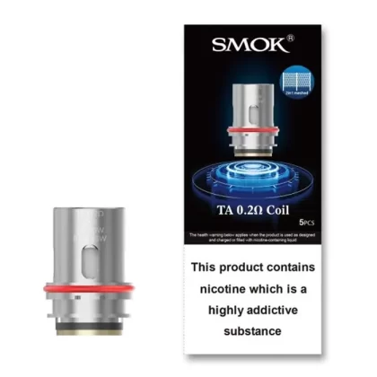 Smok TA replacement coils – 5 Pack - Single Mesh (0.2ohm, 50-70W), Dual Mesh (0.15ohm, 40-60W)