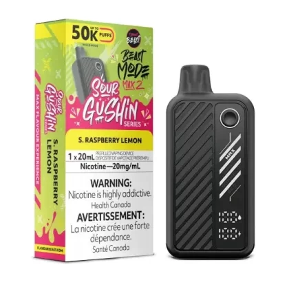Flavour Beast Beast Mode Max 2 Disposable – Sour Gushin S. Raspberry Lemon
