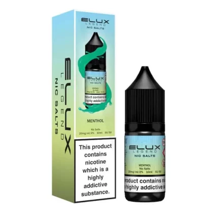 Menthol Elux Nic Salts e Liquid 10ml – TPD - Vapestorm Co