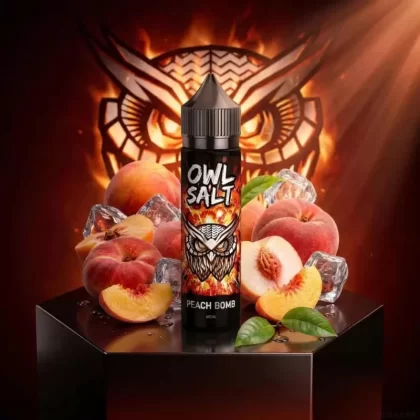 OWL Salt Longfill Peach Bomb Aroma 10ml in 60ml - 0 mg/ml; Vape Product; Vape Product (D27F96)